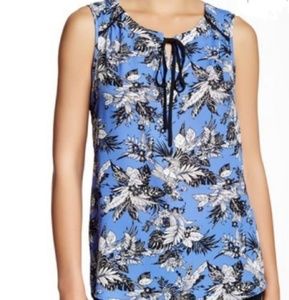 Pleione floral print sleeveless top